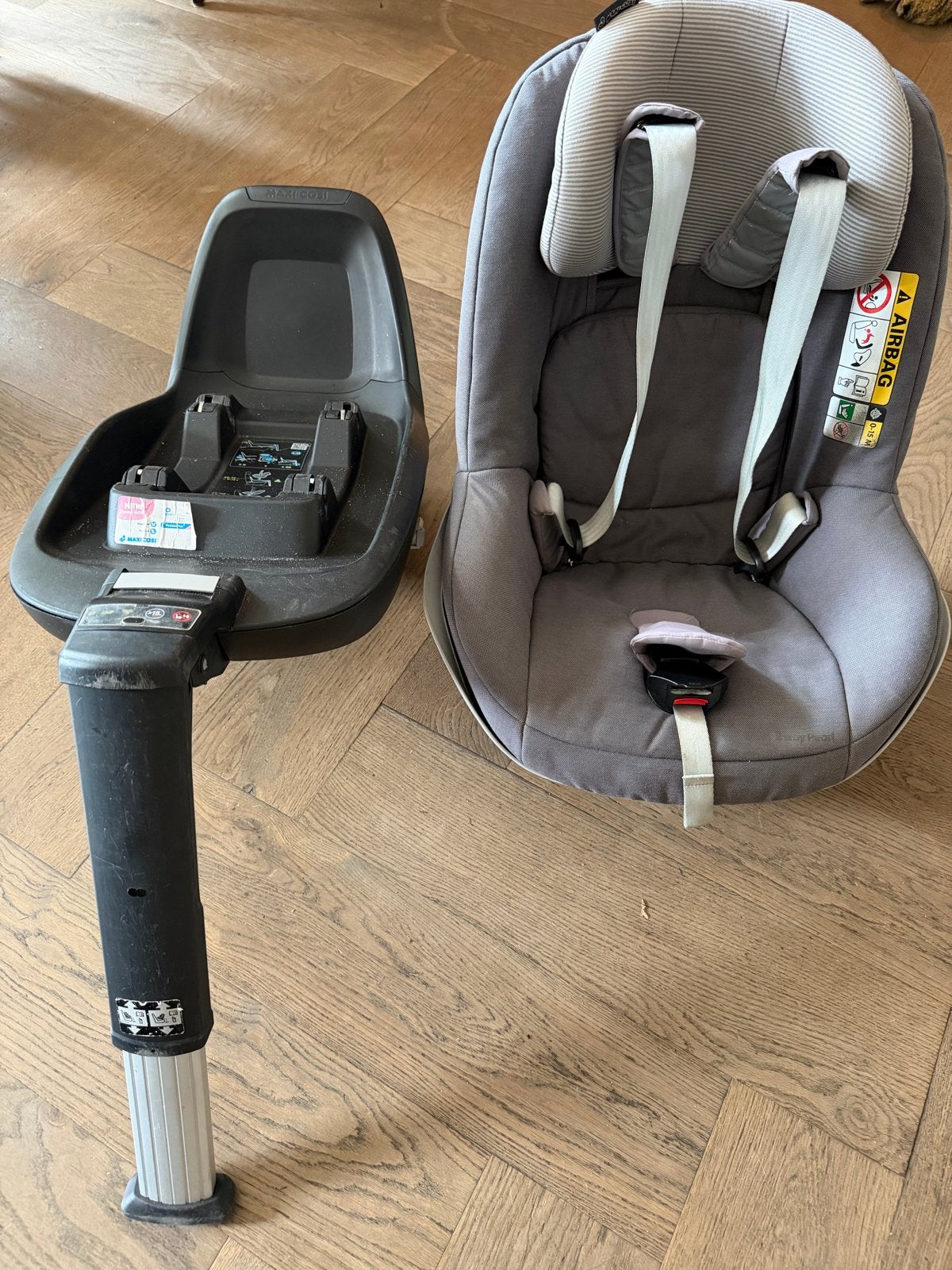 Maxi-Cosi autostoel met Isofix base, Ophalen, Gebruikt, 0 t/m 18 kg, Verstelbare rugleuning