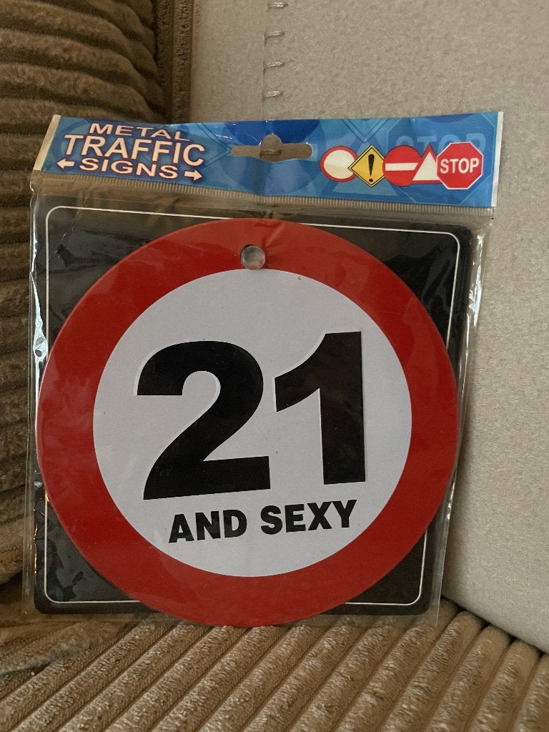 21 and sexy , autoraambord, Www.pand50.nl, Nieuw, Ophalen of Verzenden, Printer 29b Coevorden