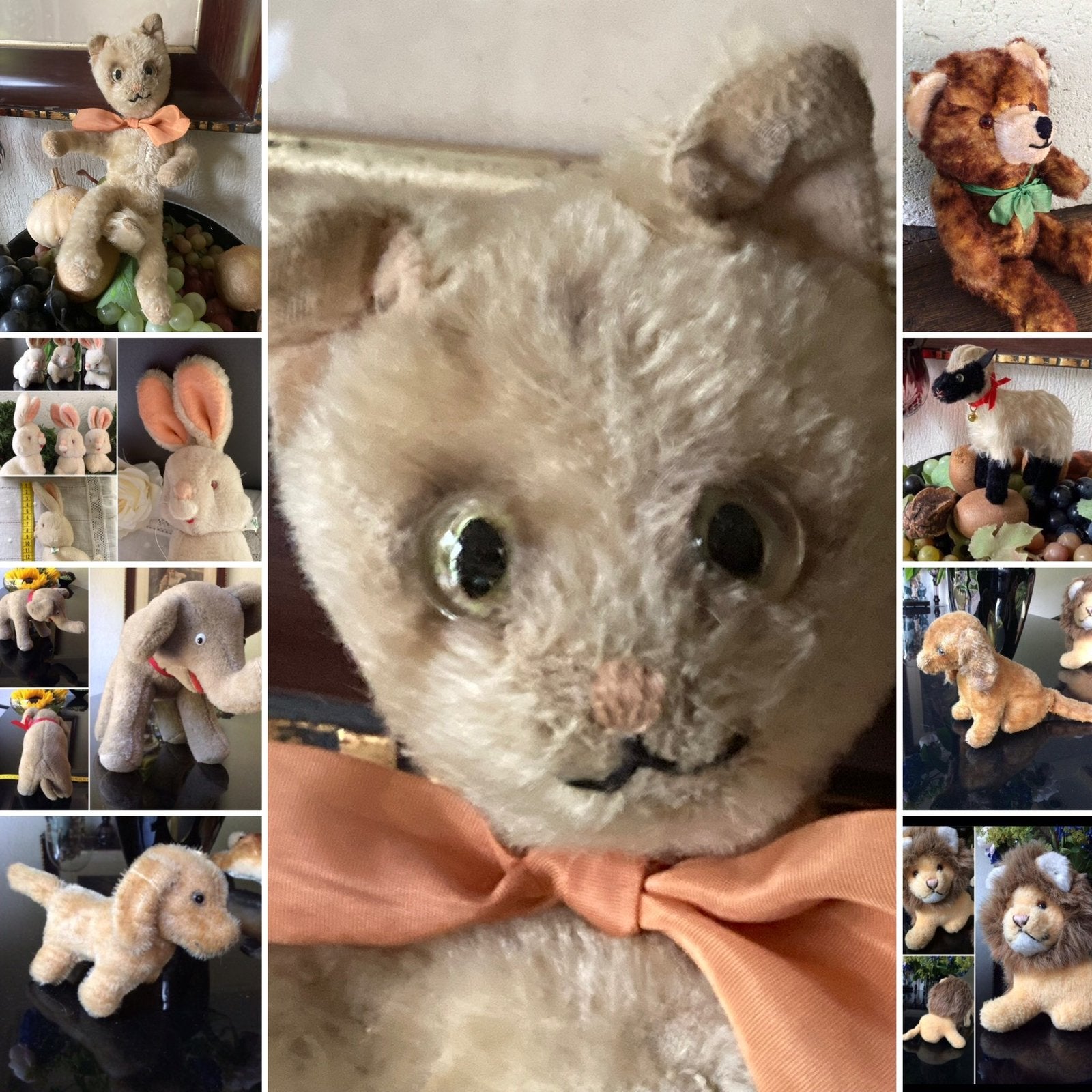 🌿 Pop ,”VERSCHILLENDE PLUCHE DIERTJES”🌿STEIFF,SCHUCO e.a🌿, Antiek en Kunst, Antiek | Speelgoed, Verzenden