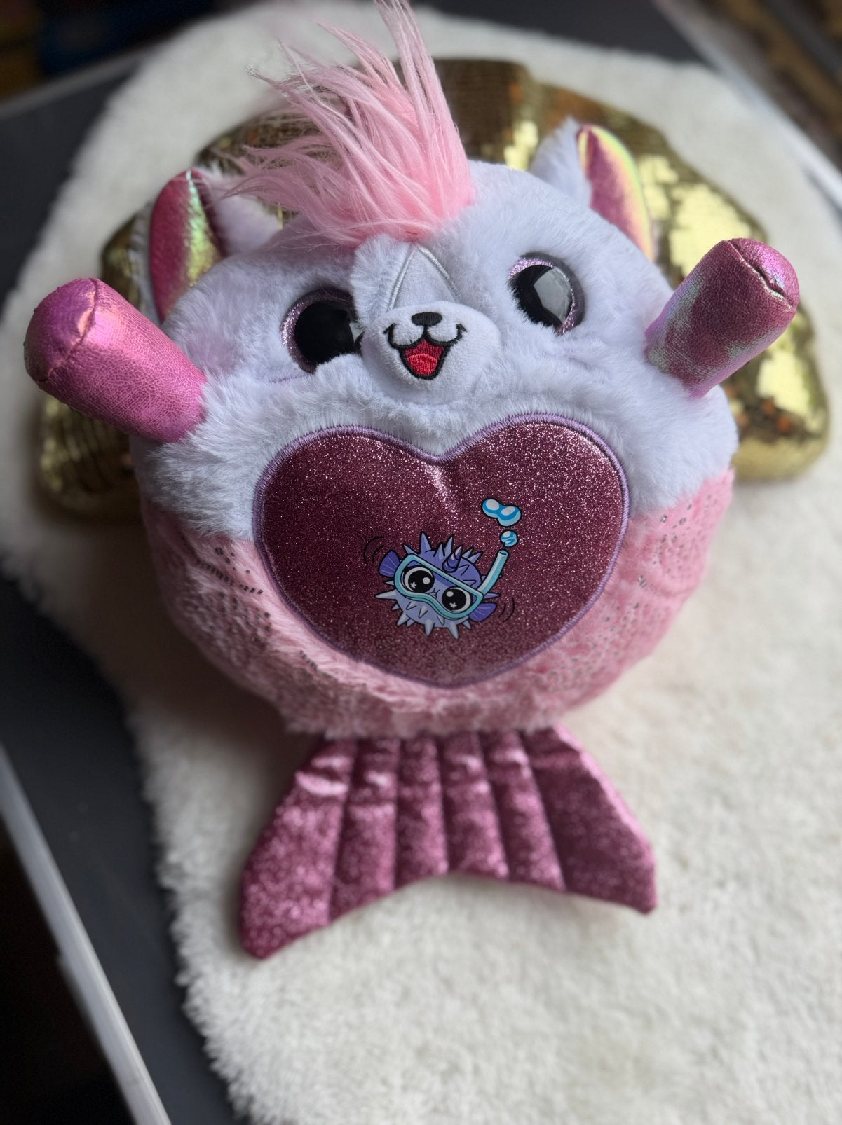 ZURU Rainbocorn Mermaidcorn Serie 7, knuffel., Overige typen, Ophalen of Verzenden, Zo goed als nieuw, Middelgroot (20 tot 80 cm)