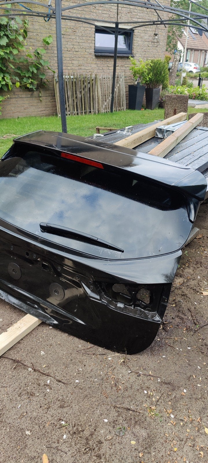 Achterklep Nissan Qashqai - Zwart - Gebruikt 2011-2014, Auto-onderdelen, Carrosserie en Plaatwerk, Achterklep, Nissan, Achter
