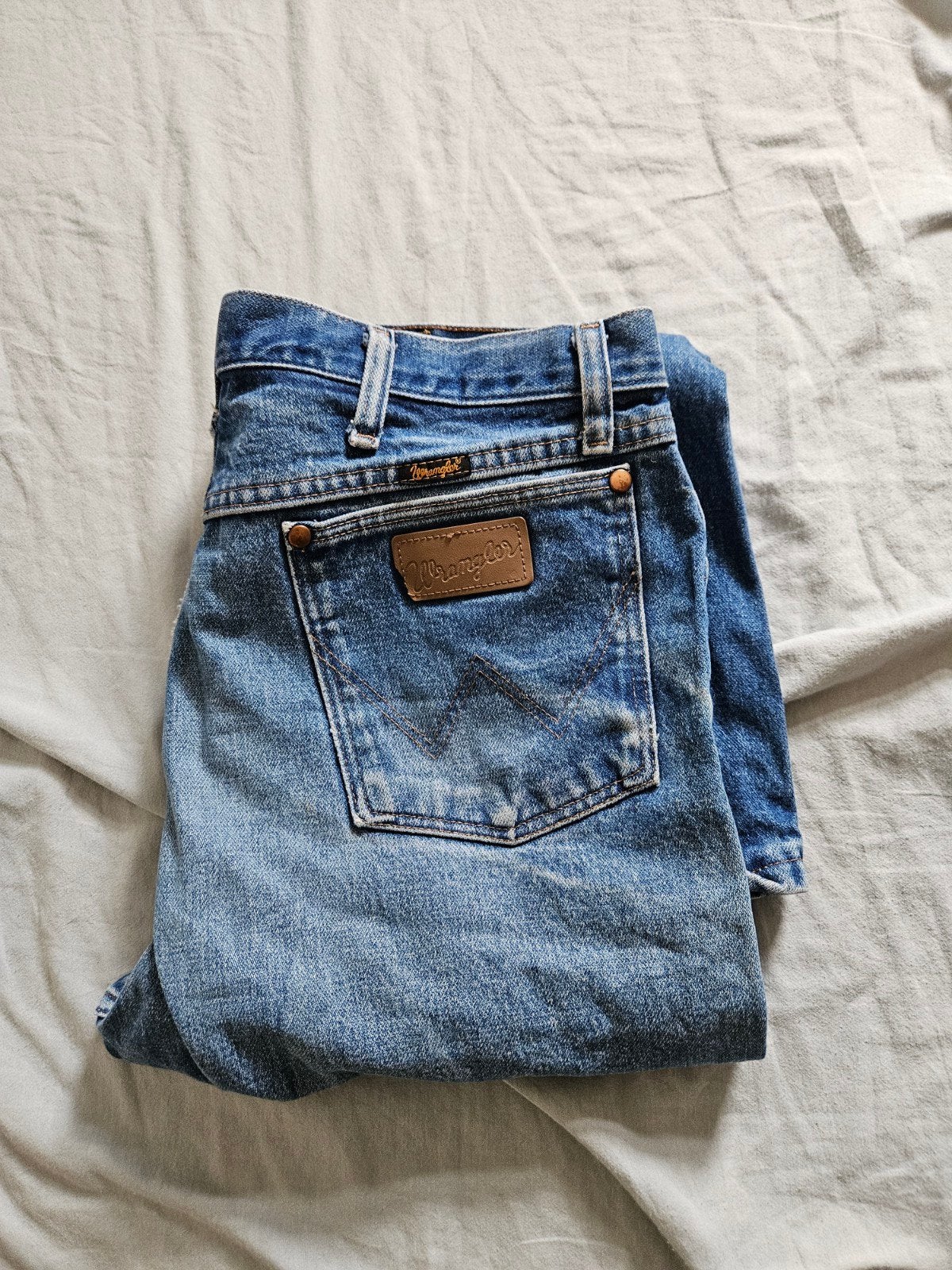 Wrangler spijkerbroek maat 38x30, W36 - W38 (confectie 52/54), Blauw, Wrangler, Ophalen of Verzenden