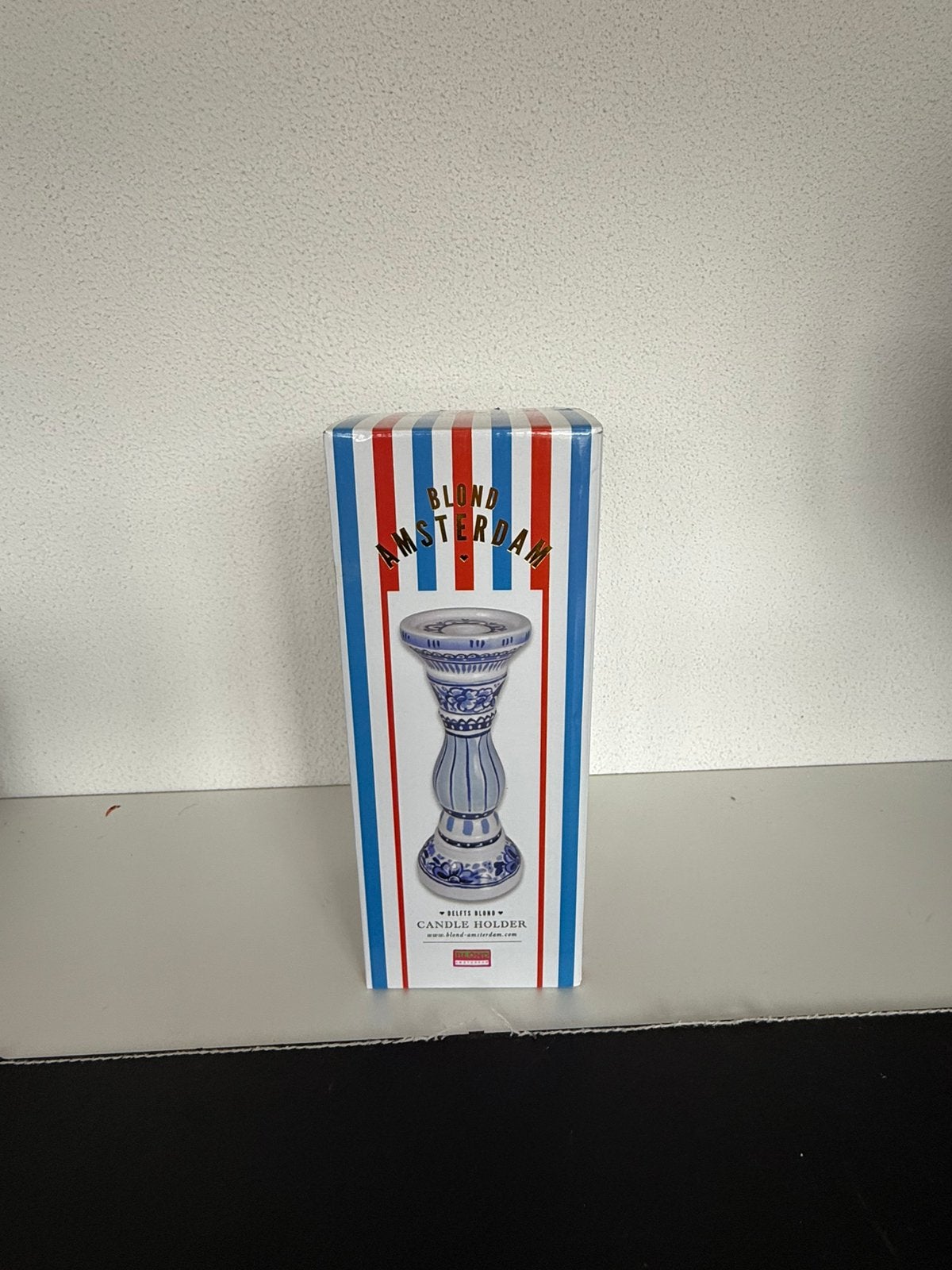 Kaarsenstandaard delfts blond Amsterdam, Blauw, Overige merken, Nieuw, Ophalen of Verzenden