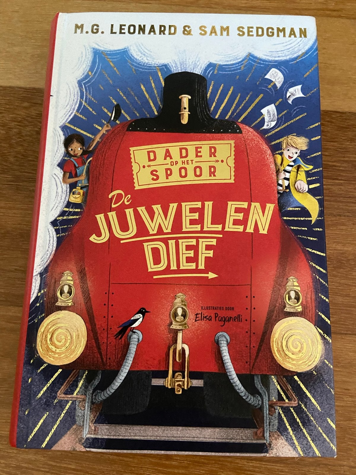 Dader op het Spoor: De Juwelendief - M.G. Leonard & Sam Sedg, Ophalen of Verzenden, Zo goed als nieuw, Fictie