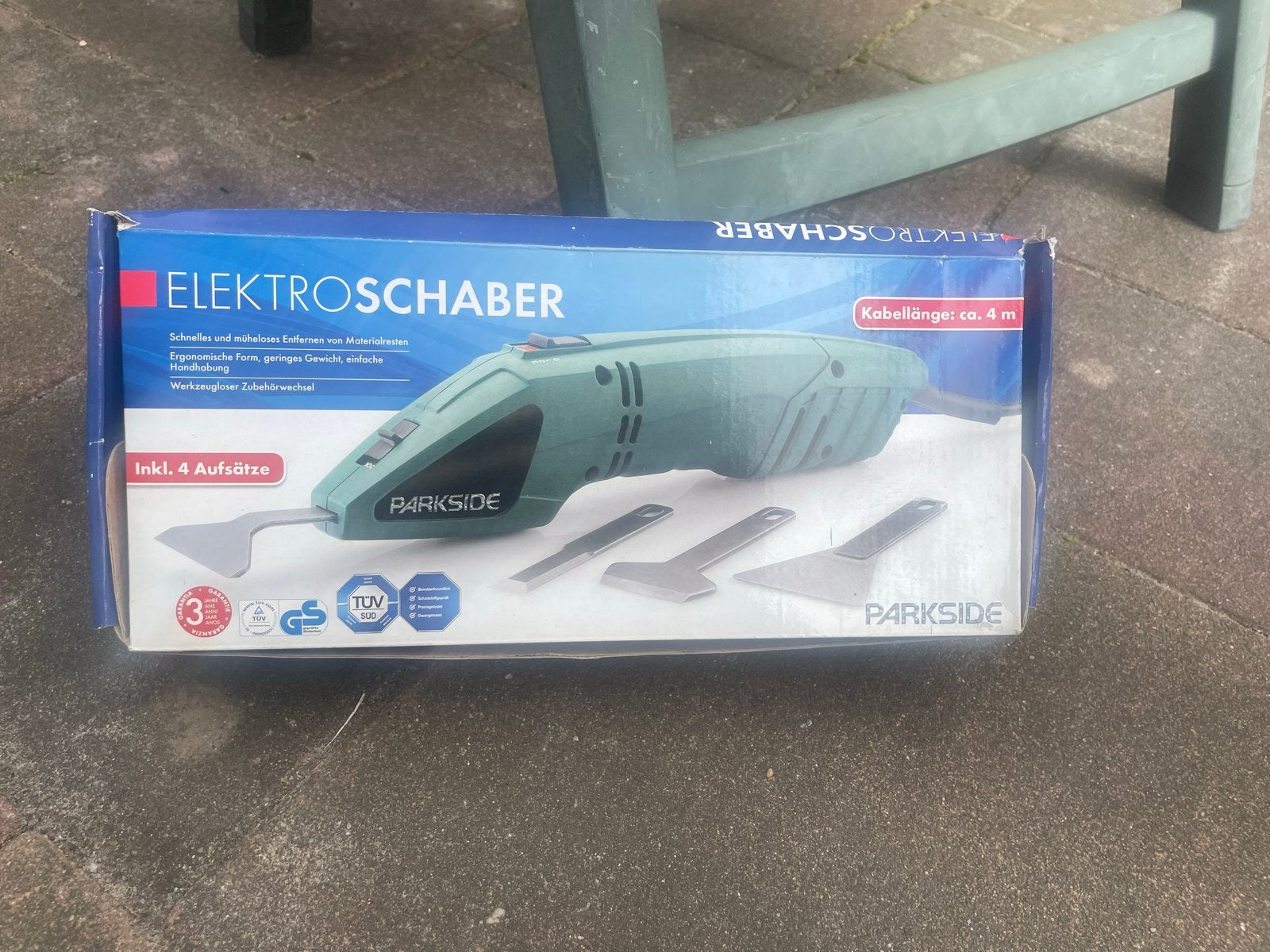 Elektrische schraper Parkside met 4 opzetstukken, Ophalen, Zo goed als nieuw, Minder dan 600 watt, Overige typen