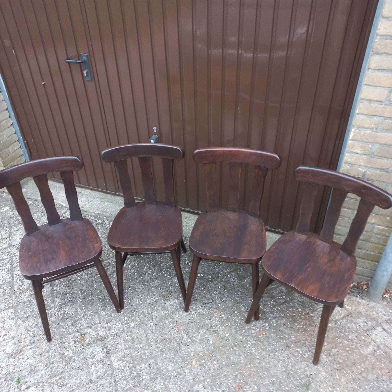 Cafe stoelen, Antiek en Kunst, Antiek | Meubels | Stoelen en Banken, Ophalen