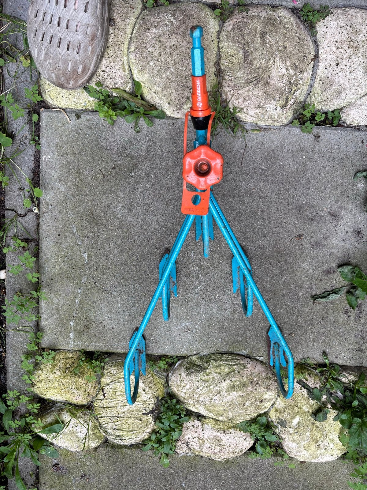 Gardena hark/ploeg 53x20 cm voor tuinonderhoud, Ophalen of Verzenden, Gebruikt, Hark