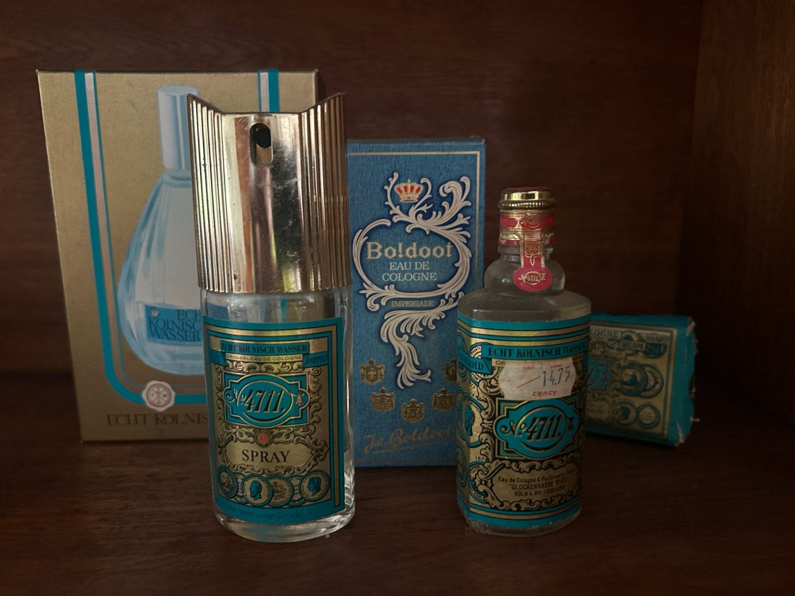 Vintage 4711 en Boldoot Eau de Cologne, Ophalen, Gebruikt