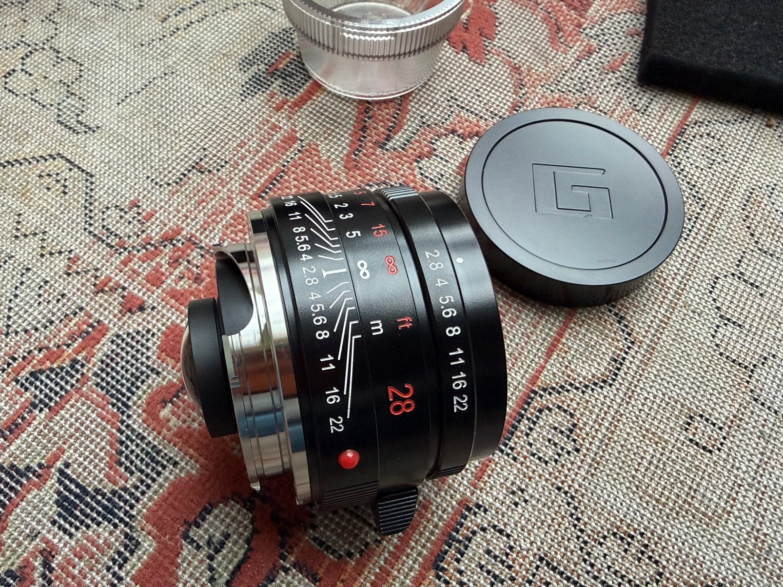 Contax Carl Zeiss Biogon G 28mm 2.8 Black Paint for Leica M, Audio, Tv en Foto, Nieuw, Leica M-mount, 28 mm, Groothoeklens
