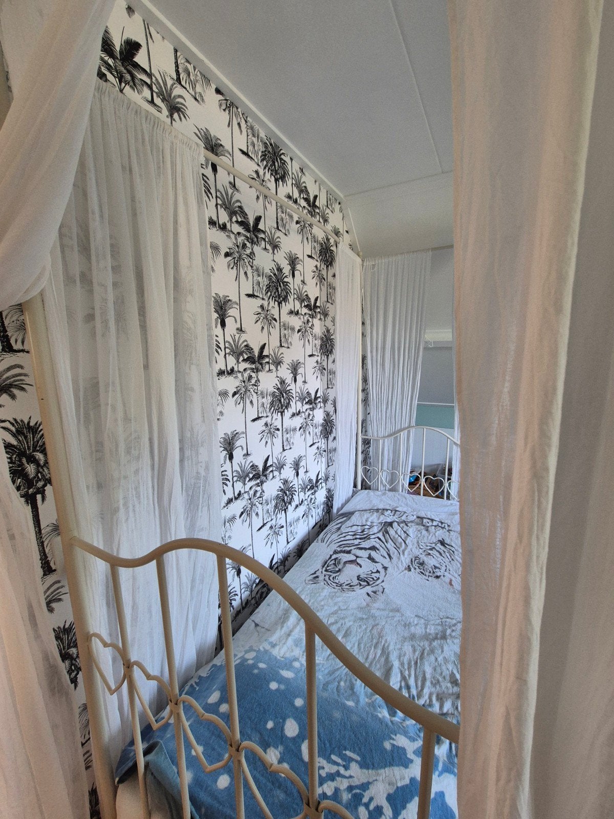 Mooi hemelbed te koop!, 90 cm, Eenpersoons, Wit, Ophalen of Verzenden