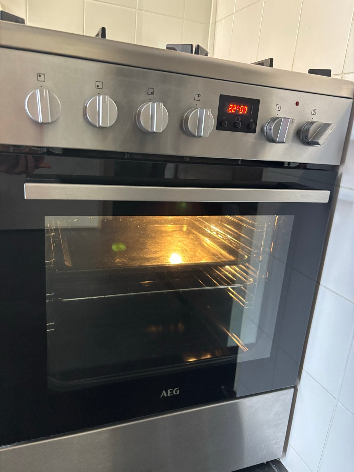 AEG Vrijstaand Gasfornuis met Oven so snel mogelijk weg, Witgoed en Apparatuur, Fornuizen, Ophalen, Hete lucht, 60 cm of meer