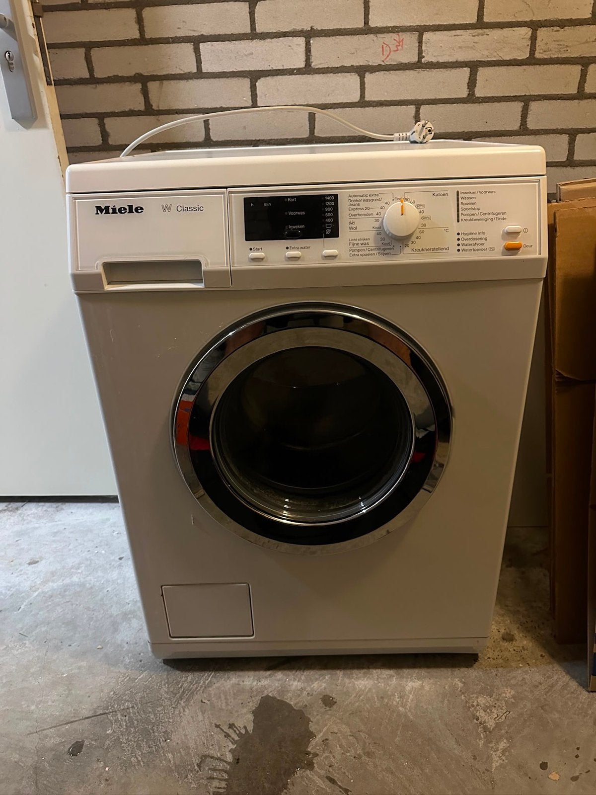 Miele W Classic Wasmachine - Goede Staat, Witgoed en Apparatuur, Ophalen, Gebruikt, Voorlader, Kort programma