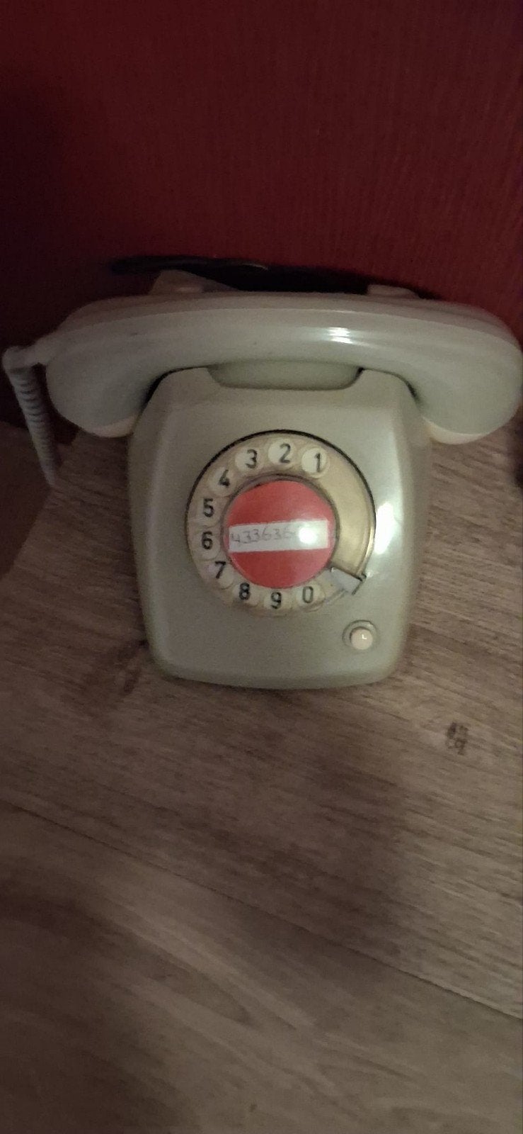 Vintage draaischijf telefoon - Retro design, Ophalen of Verzenden, Gebruikt, Met draaischijf