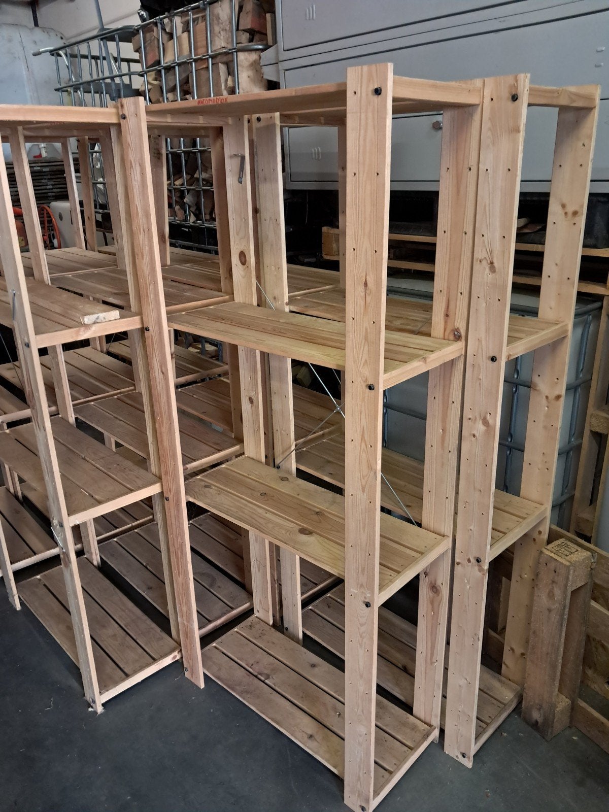 Ikea HEJNE stellingen, hout, 7 stuks, brede + smalle., Ophalen, Gebruikt
