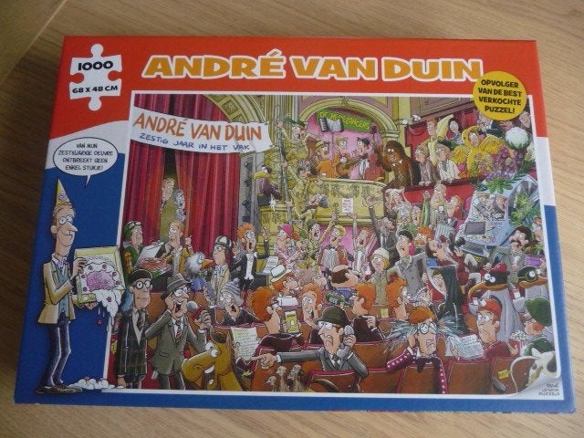Puzzel - Andre van Duin -1000st, Ophalen, 500 t/m 1500 stukjes, Zo goed als nieuw, Legpuzzel
