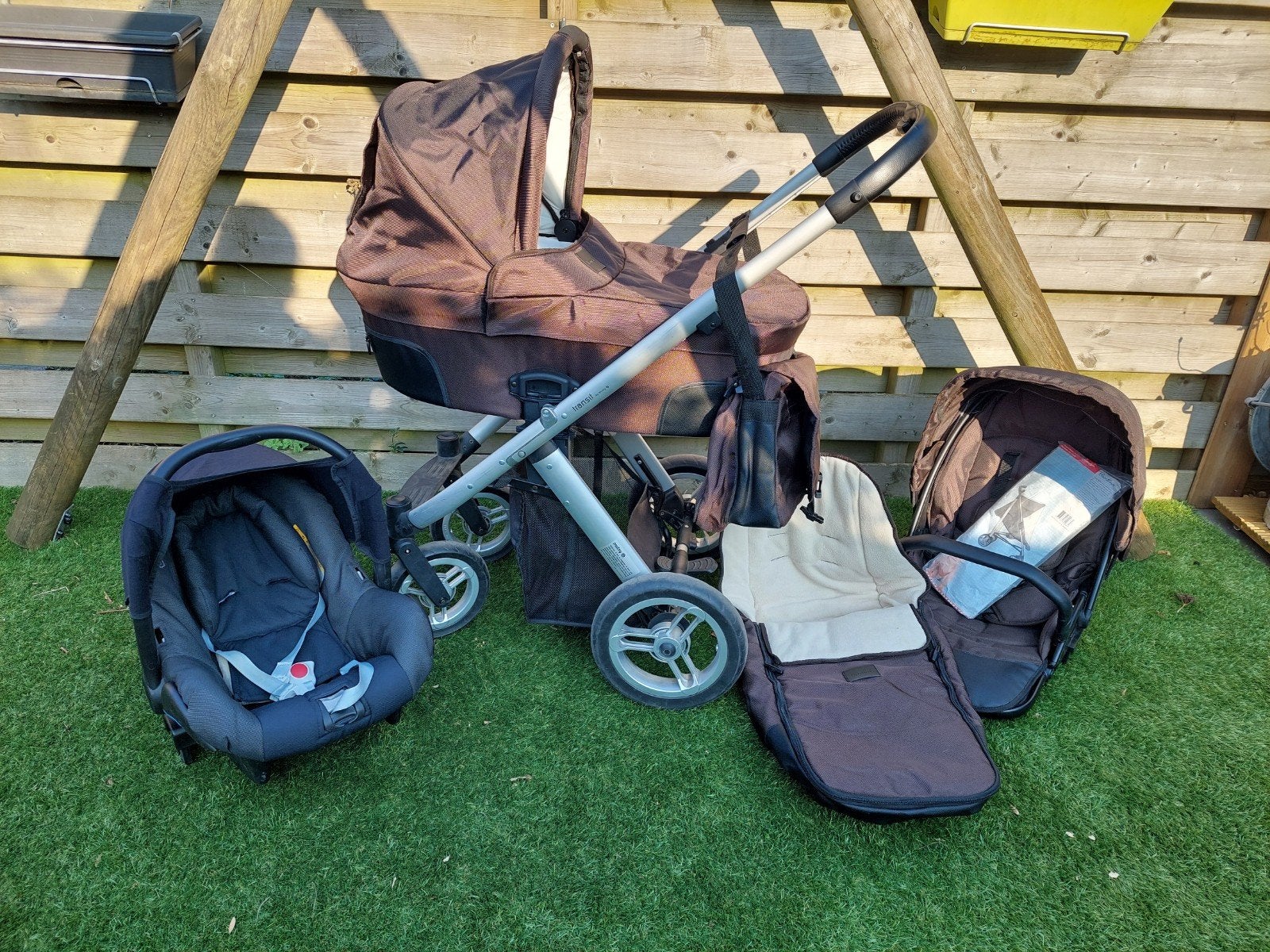 Koopje! Hele mooie Mutsy Transit 3-in-1 met allerlei extra's, Ophalen, Zo goed als nieuw, Overige merken
