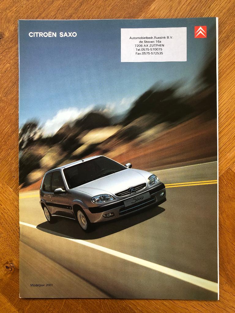 Citroën Saxo folder modeljaar 2000, Verzenden, Nieuw, Citroën, Citroën