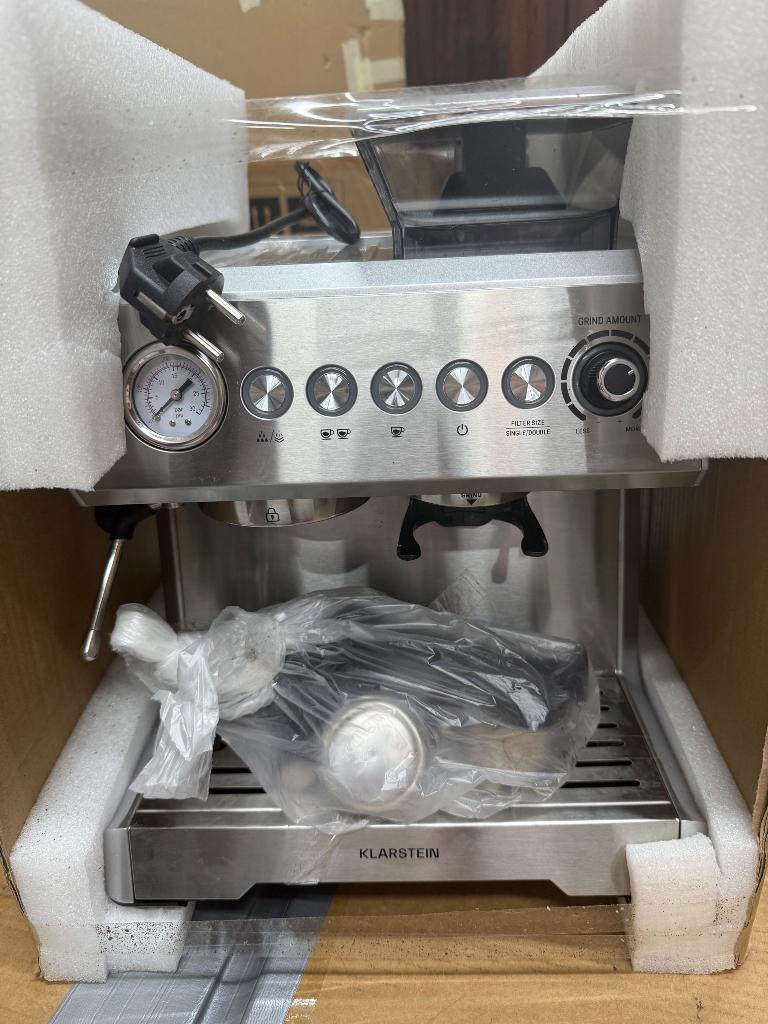 Espresso Apparaat Zilver, Stoompijpje, Espresso apparaat, Nieuw, 1 kopje