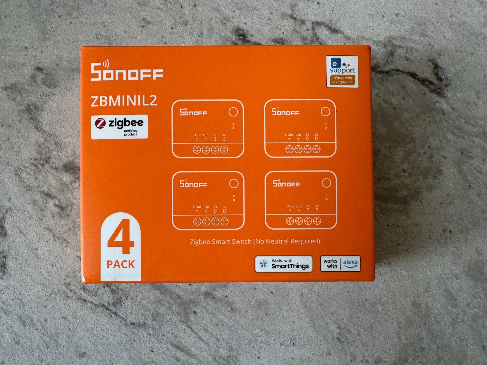 Sonoff ZBMINIL2 Zigbee Smart Switch (4-pack) - Nieuw, Ophalen of Verzenden, Nieuw, Overige merken, Schakelaar