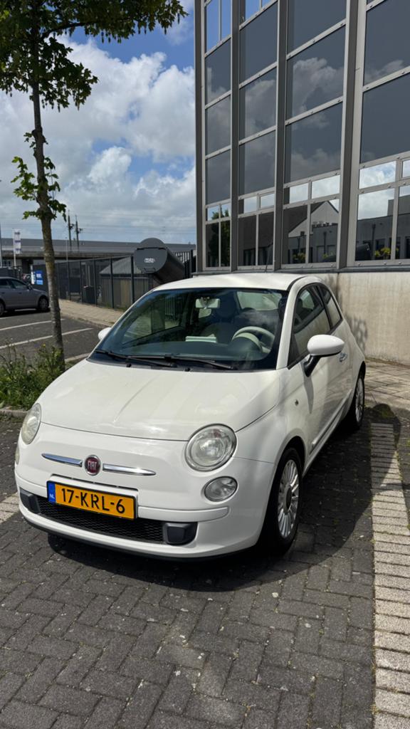 Fiat 500 1.2 - Automaat - Wit - 2010, 1242 cc, 4 cilinders, Wit, Origineel Nederlands