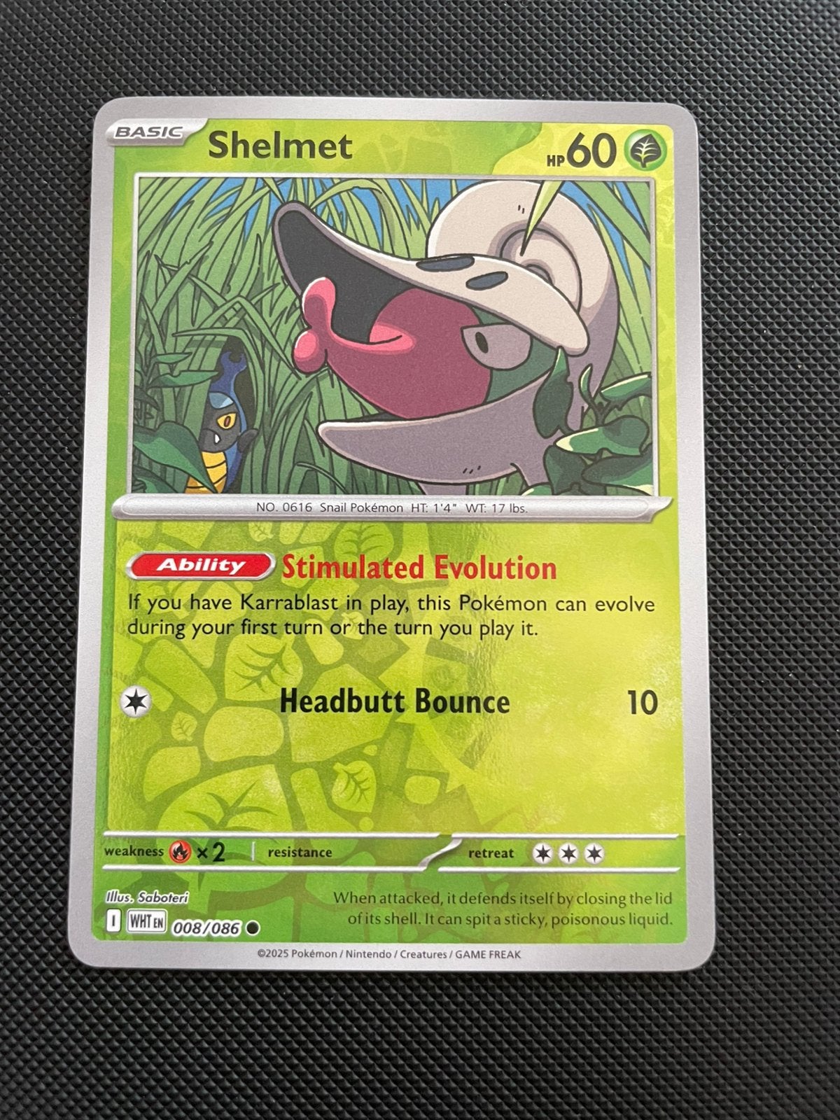 Shelmet 008/086 Reverse Holo White Flare Packfresh, Verzenden, Nieuw