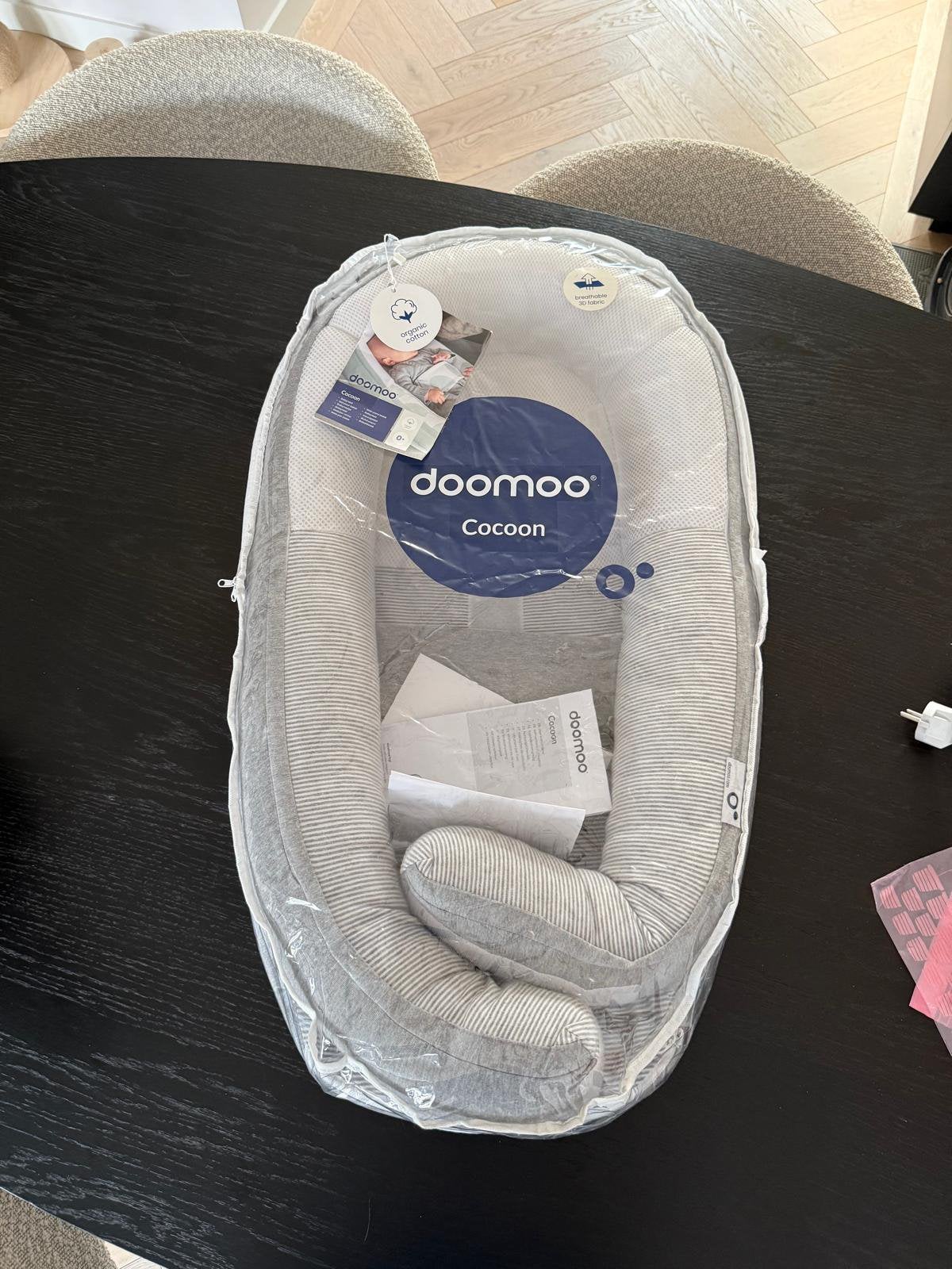 Doomoo Cocoon Classic Grey babynest, Ophalen of Verzenden, Zo goed als nieuw, Overige typen