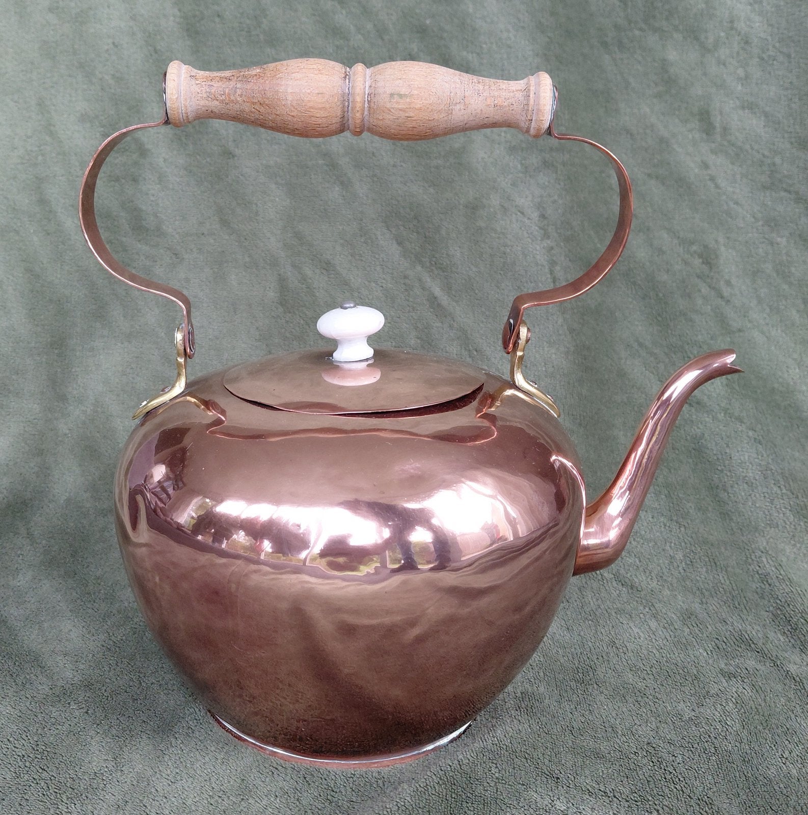 Koperen theepot, Antiek en Kunst, Ophalen, Koper