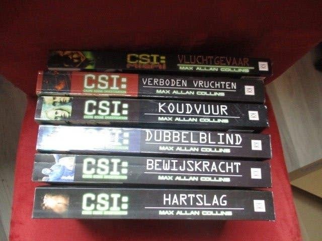 6 CSI boeken, Boeken, Detectives, Ophalen of Verzenden, Gelezen, Max Allan Collins