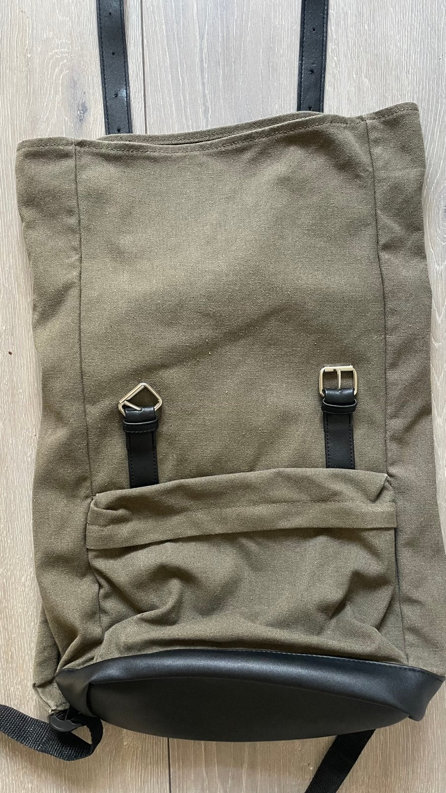 Te koop: rugzak, canvas, groen, zfan, Ophalen of Verzenden, Zo goed als nieuw, Overige merken