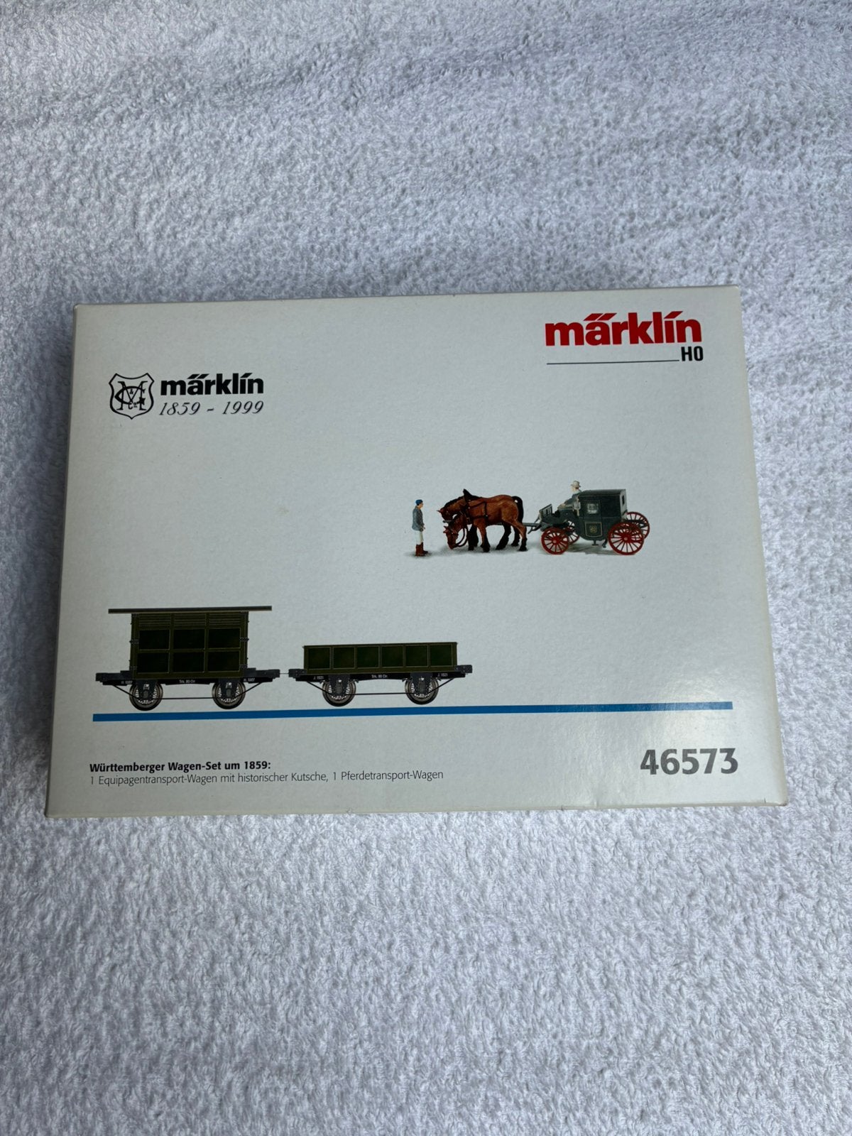 Märklin HO 46573 Aanvulset twee wagens 'Württemberger 1859', Wisselstroom, Ophalen of Verzenden, Märklin, Nieuw