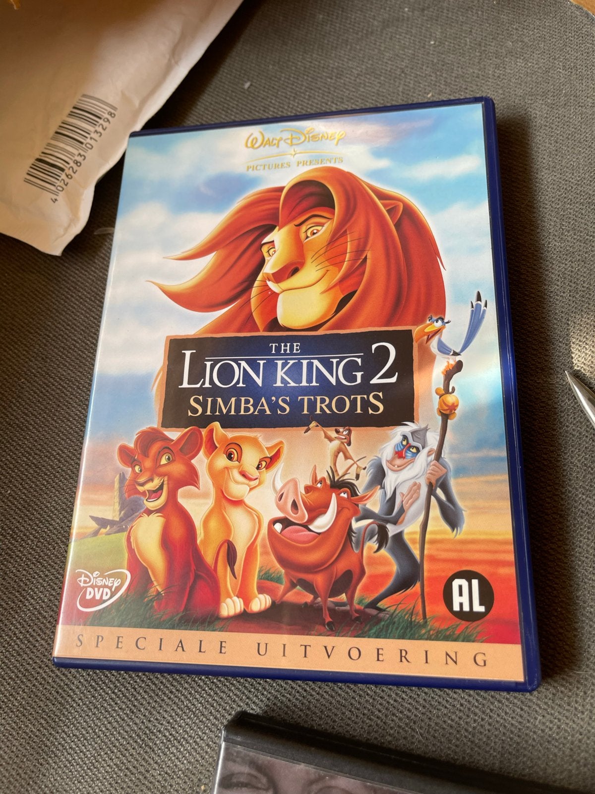 Disney DVD: The Lion King 2 - Simba's Trots (Speciale Uitvoe, Gebruikt, Animatie, Film, Alle leeftijden