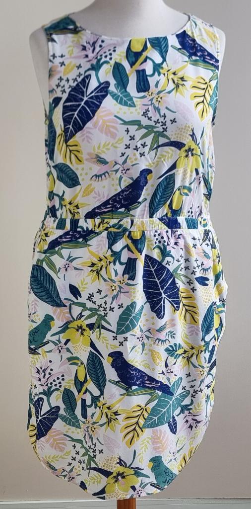 We Fashion wit jurkje met printjes mt. L, Wit, Maat 42/44 (L), Ophalen of Verzenden, Zo goed als nieuw