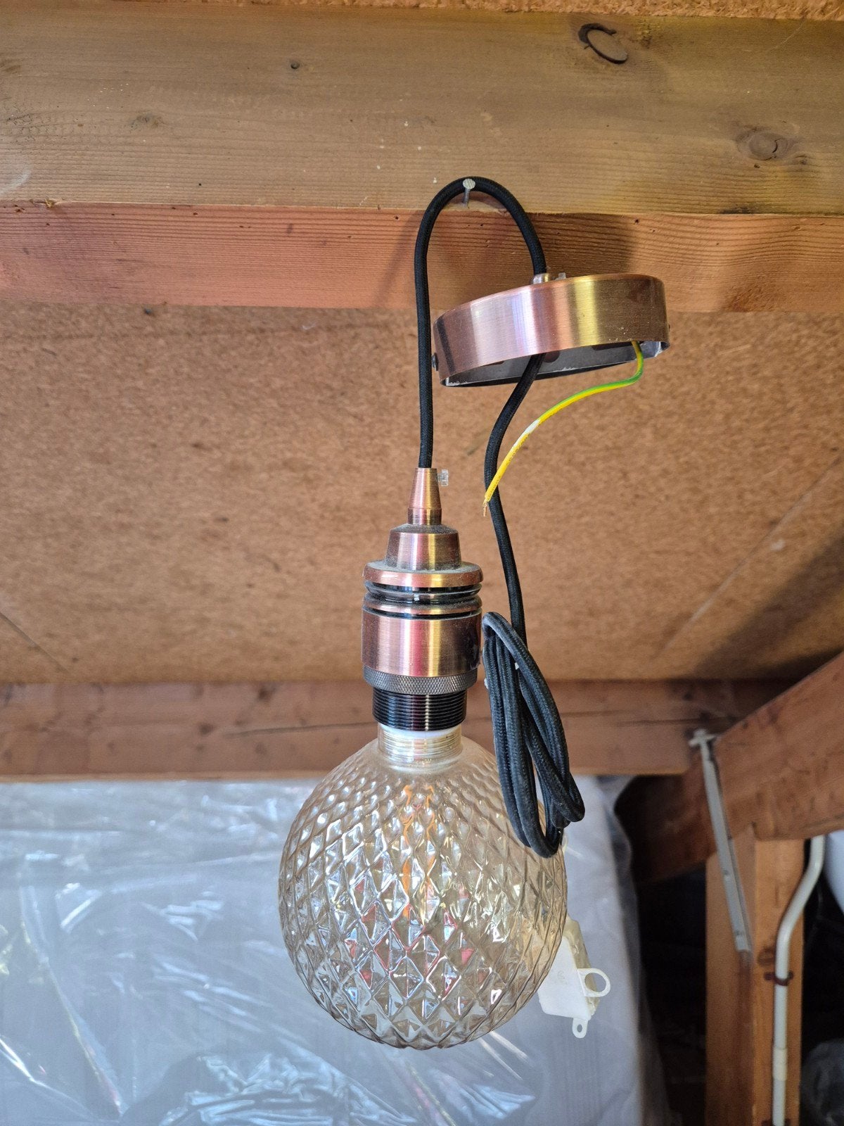 Decoratieve LED-lamp met koperen fitting, Ophalen, Led-lamp, Dimbaar, E27 (groot)