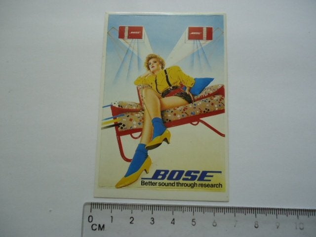 sticker oud BOSE 301 speaker box sound retro strip pop art, Verzenden, Zo goed als nieuw, Bedrijf of Vereniging