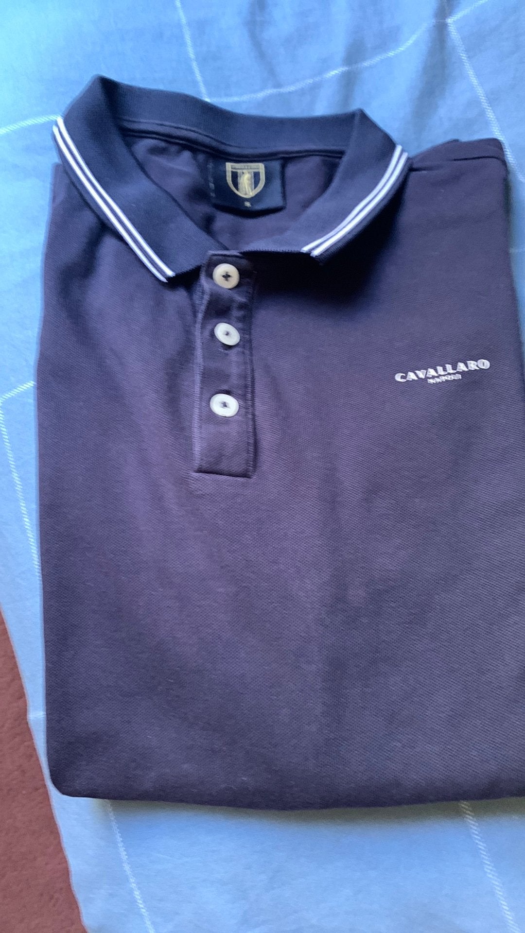 Cavallaro napoli polo’s heren, Kleding | Heren, Ophalen, Zo goed als nieuw, Blauw