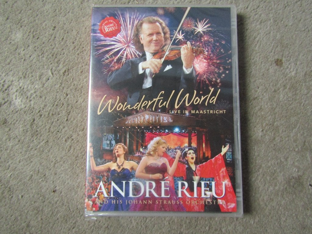 DVD: Andre Rieu - Wonderful world live in Maastricht GESEALD, Alle leeftijden, Ophalen of Verzenden, Nieuw in verpakking