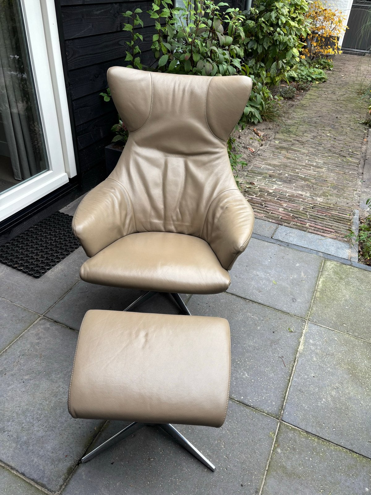Topform Sesto relaxfauteuil met hocker, zo goed als nieuw, Huis en Inrichting, Fauteuils, Ophalen, Zo goed als nieuw, 75 tot 100 cm
