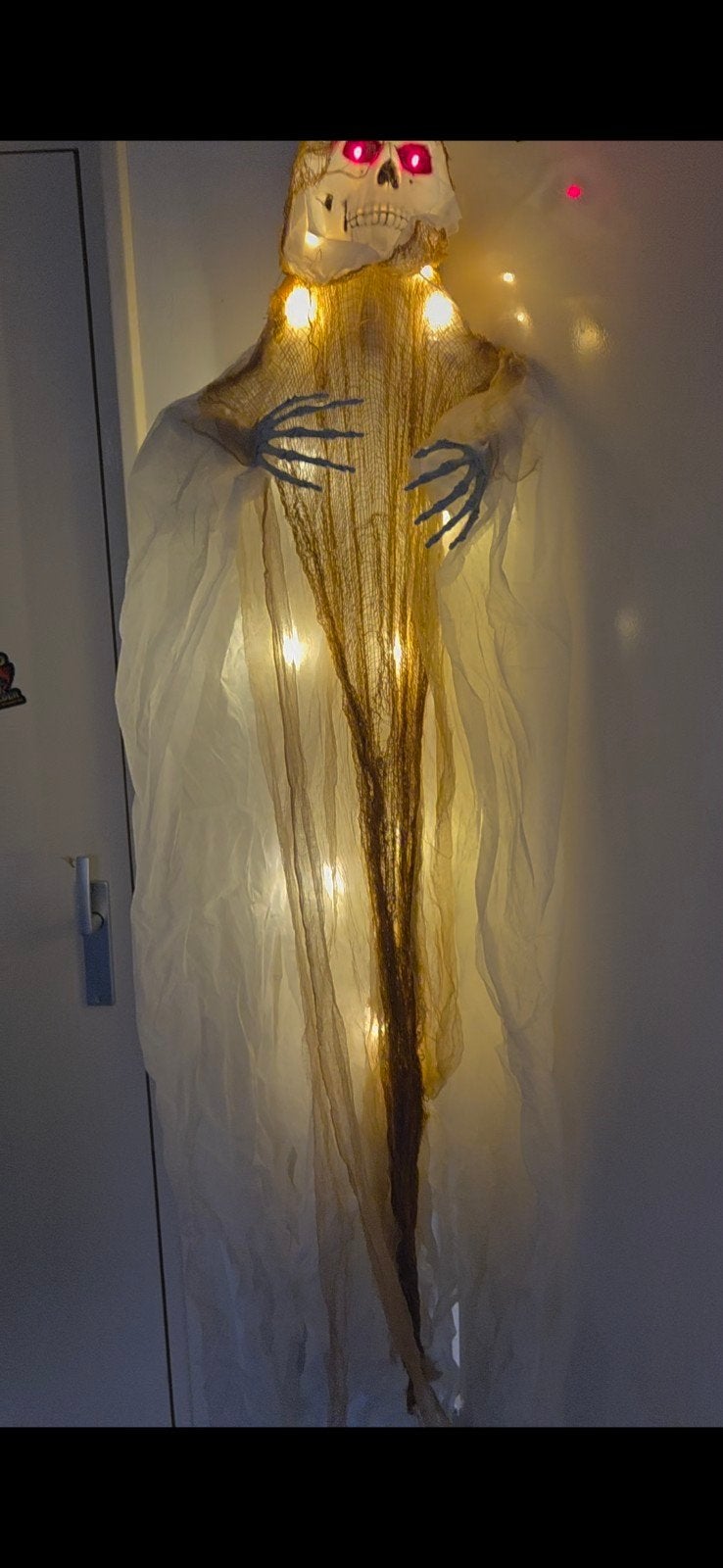 Halloween skelet decoratie met lichtjes, Ophalen of Verzenden, Nieuw, Versiering, Halloween of Griezel