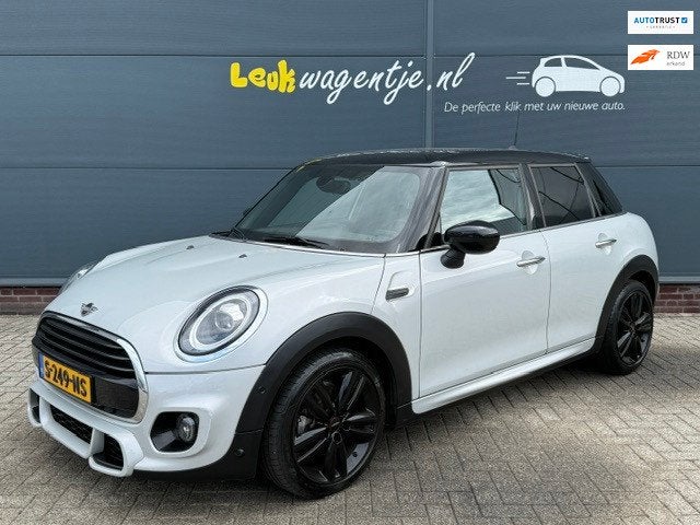 Mini 5-Deurs 1.5 Cooper Summer Ed Automaat *leder *stoelv., 136 pk, Gebruikt, Wit, Leder