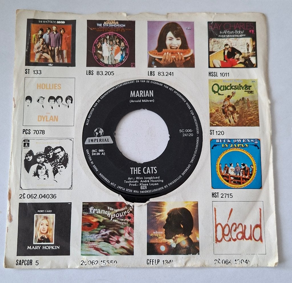 The Cats - Marian, Cd's en Dvd's, Vinyl Singles, Ophalen of Verzenden, Gebruikt, Pop, Overige typen