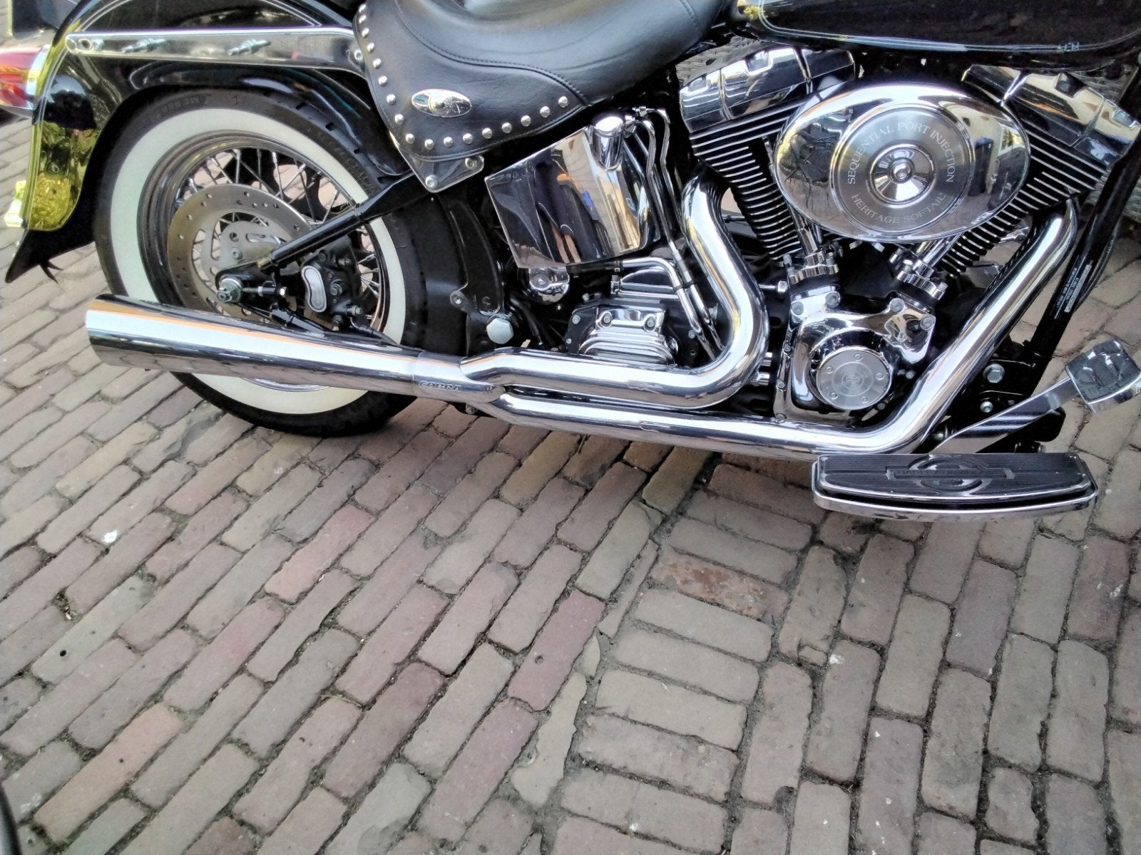 cobra uitlaat softail, Ophalen of Verzenden