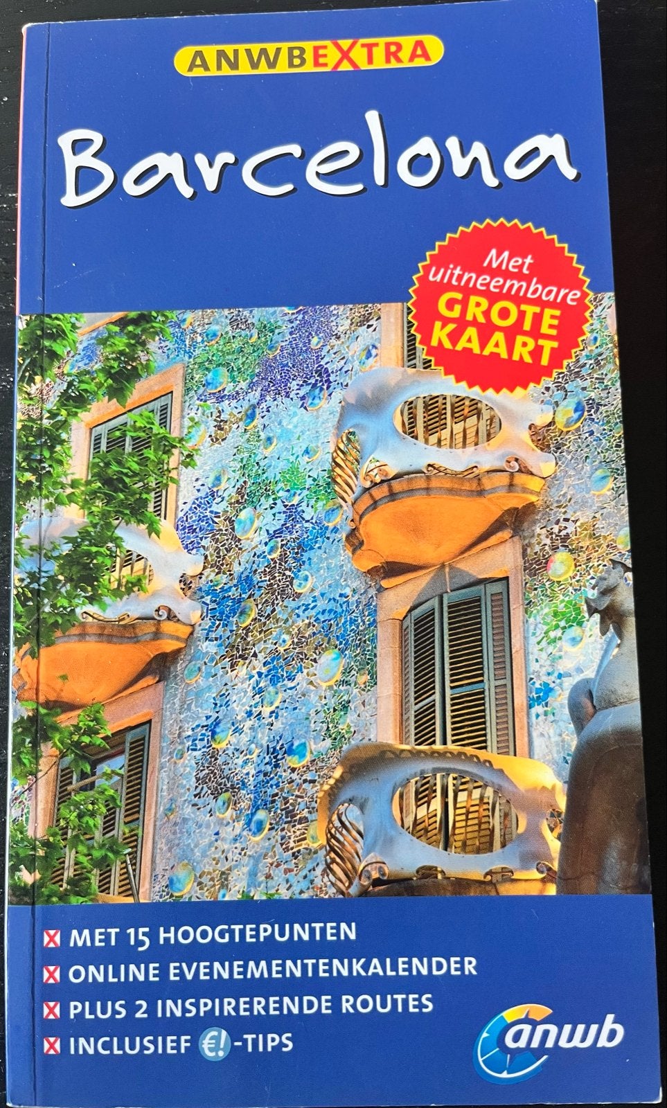 ANWB Reisgids Barcelona zonder uitneembare kaart, Europa, Ophalen of Verzenden, Zo goed als nieuw, Reisgids of -boek