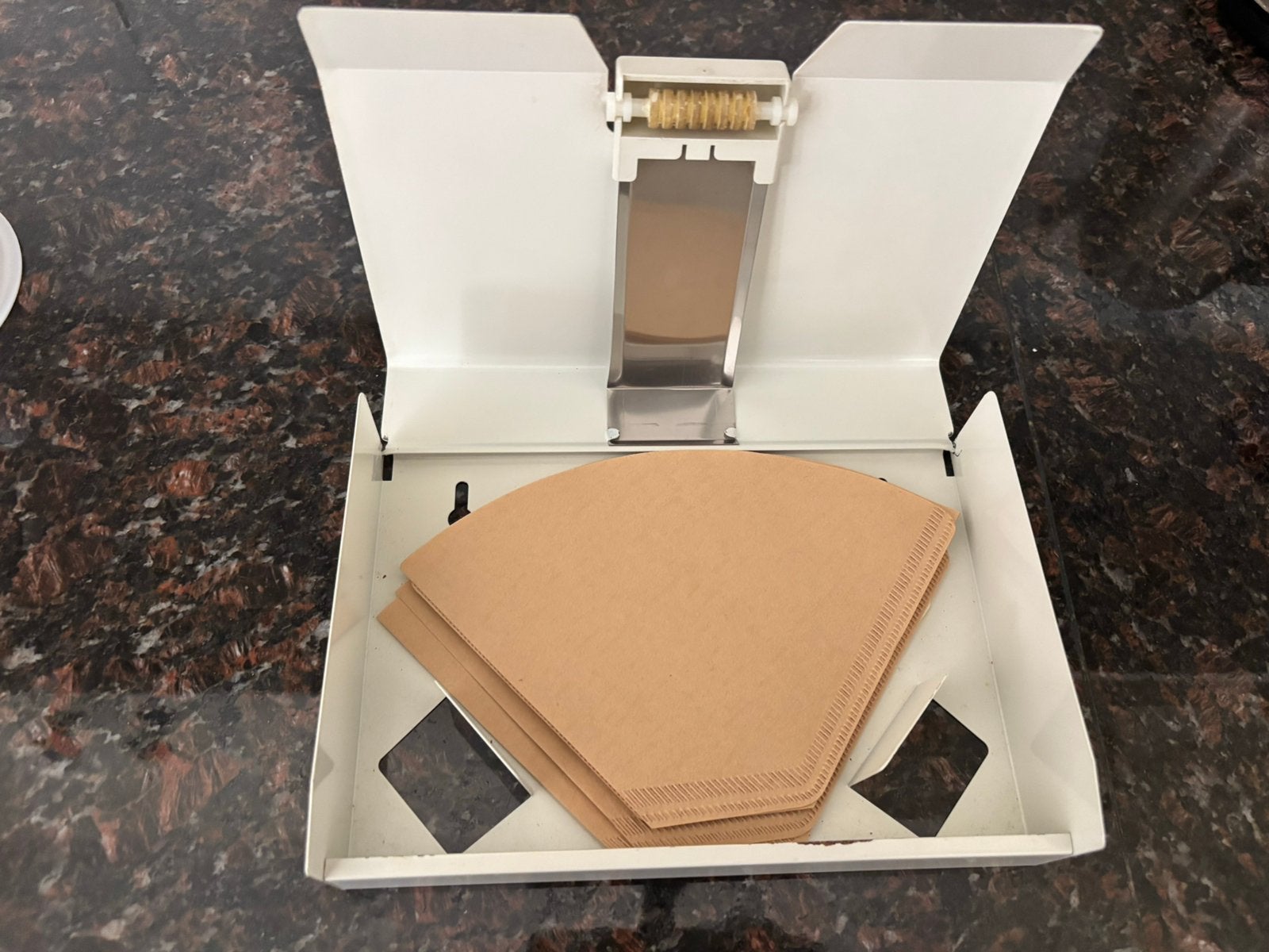 Brabantia koffie filter houder, Ophalen of Verzenden, Zo goed als nieuw, Koffiemachine