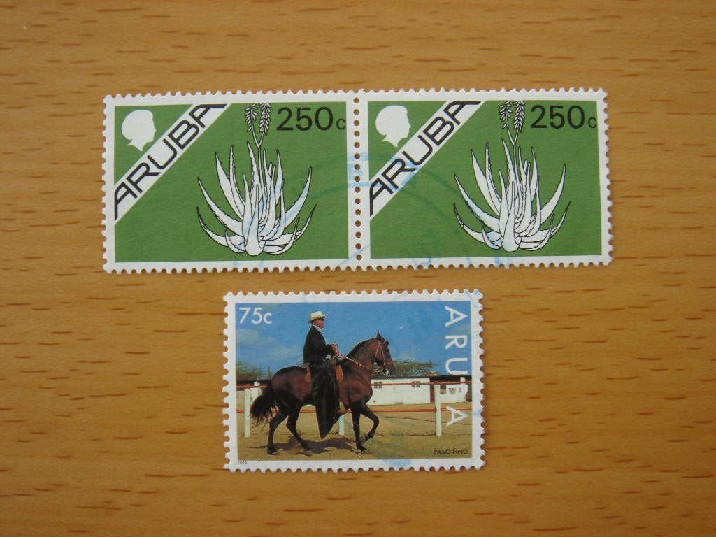 ARUBA 3 Postzegels, Ophalen of Verzenden, Gestempeld