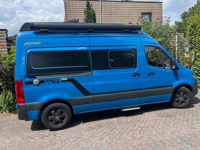 Mercedes sprinter Hymer Free S600 Blue Evolution, Hefdak, Caravans en Kamperen, Campers, Particulier, tot en met 5, Buscamper of Camperbus