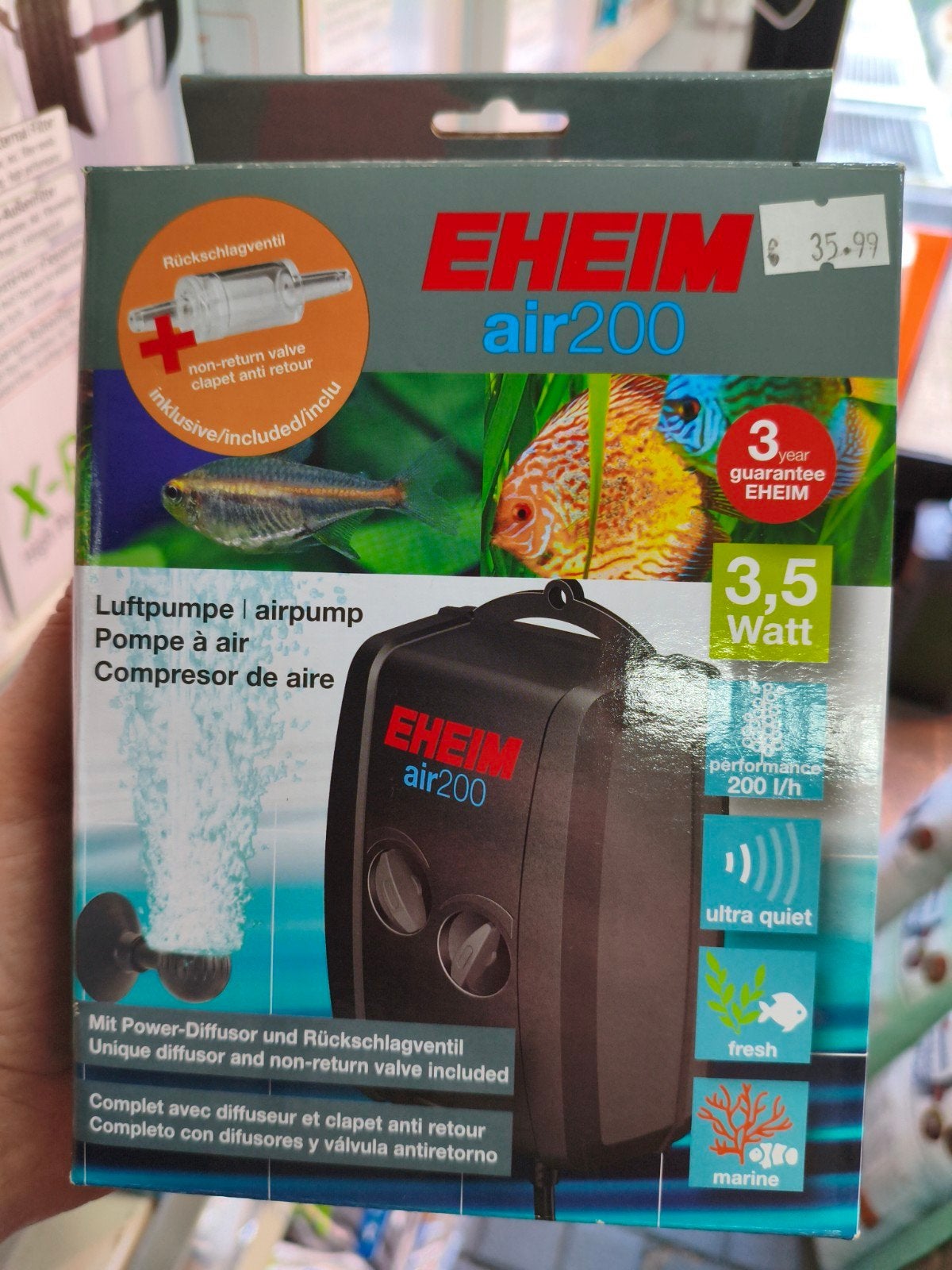 eheim lucht pomp air 200, Ophalen of Verzenden, Nieuw, Eheim