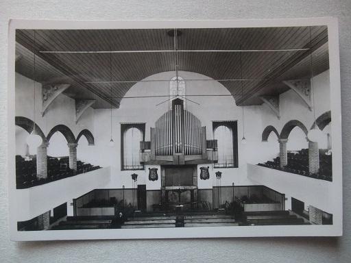 P184 Sliedrecht - Interieur Chr. Geref. kerk - 1956, Verzenden, 1940 tot 1960, Ongelopen, Zuid-Holland