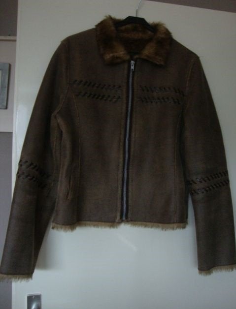 161..zgan  mooie  jas maat 38, Kleding | Dames, Ophalen of Verzenden, Zo goed als nieuw, Maat 38/40 (M), Bruin