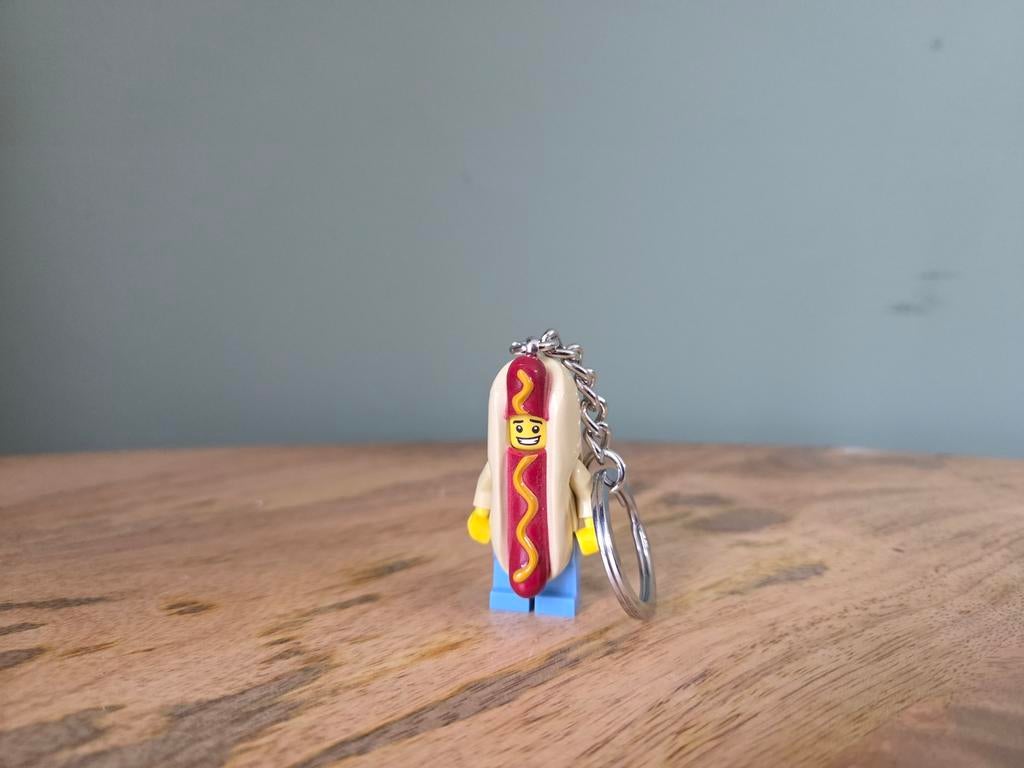 Lego Hotdog Man Sleutelhanger, Ophalen of Verzenden