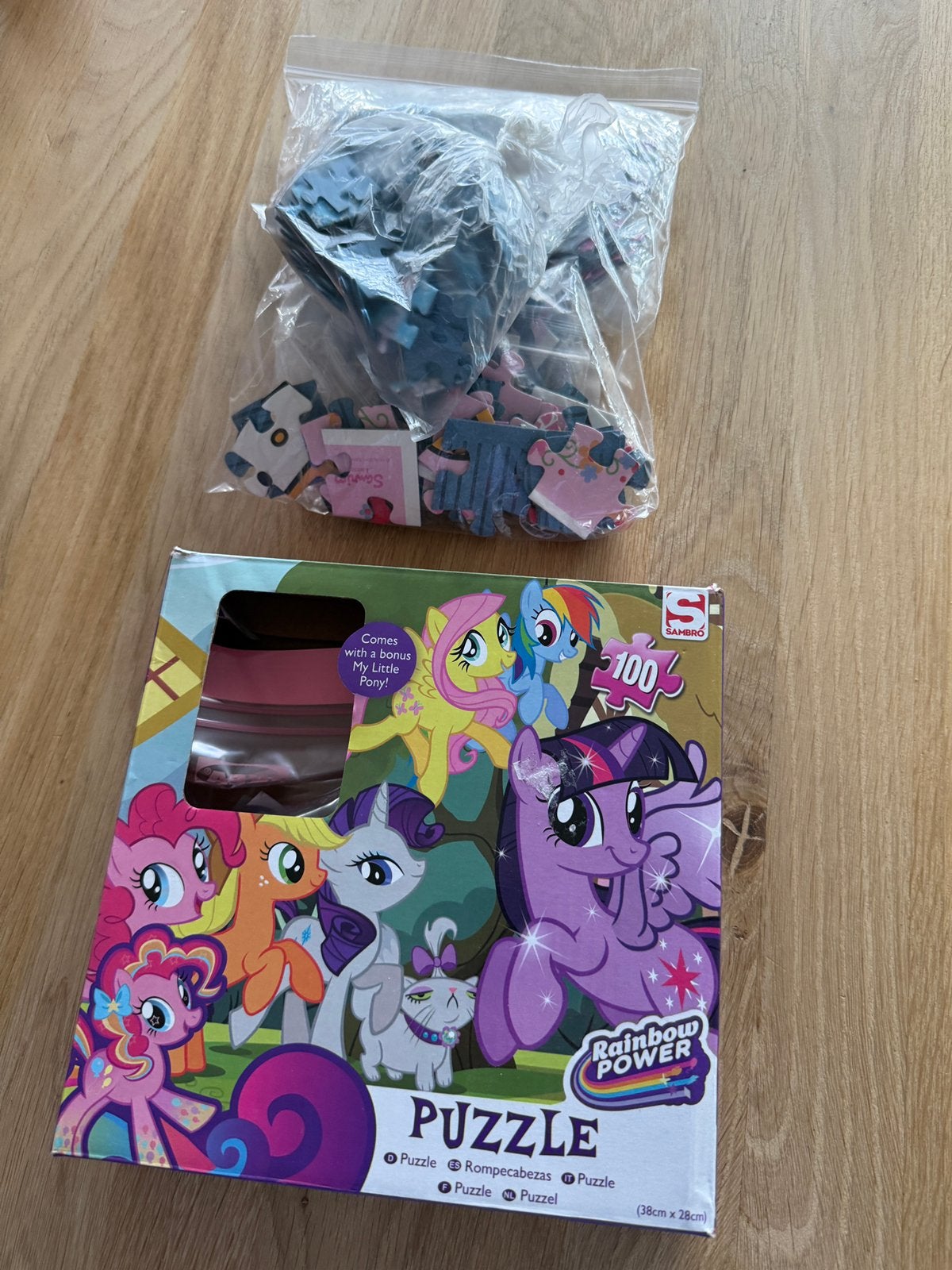 Puzzel My Little Pony 100 stukjes, Hello Kitty en Frozen, Ophalen of Verzenden, Zo goed als nieuw